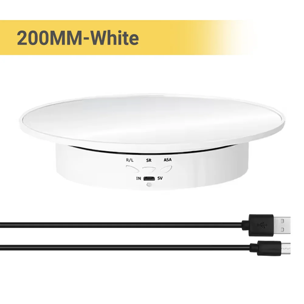 

360 ° Вращающаяся Подставка-платформа С USB-питанием И 3 Режимами Скорости Для Фотосъемки Ювелирных Изделий И Демонстрации ...