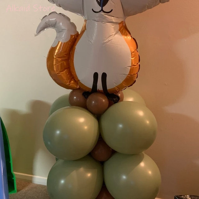 Восхитительный самодельный воздушный шар из леса и лисы скульптура для дня