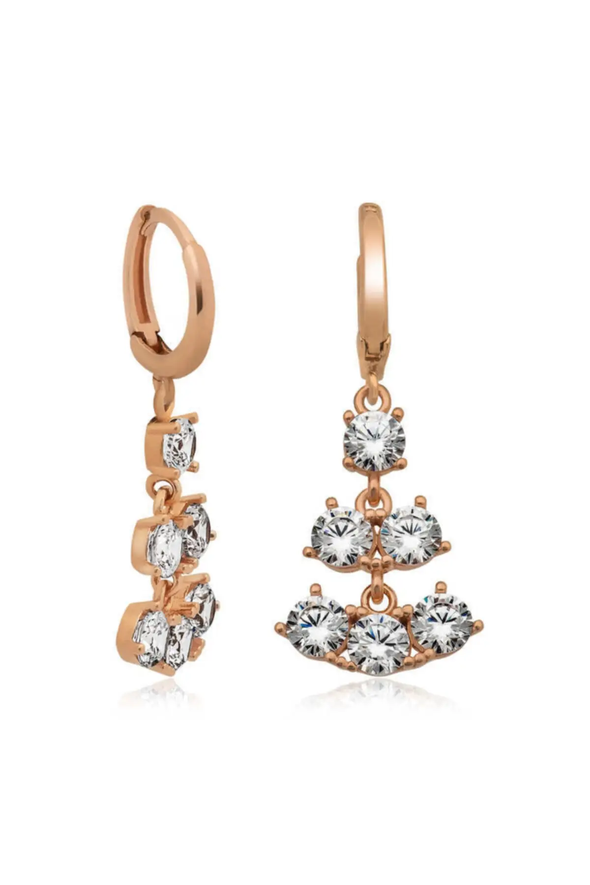 

Silver Row Cubic Zirconia Earrings