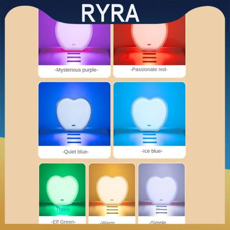 

Brightness Baby Nightlights Usb Atmosphere Light Heart-shaped Voice Control Intelligent Led Night Light Room Decor Portable