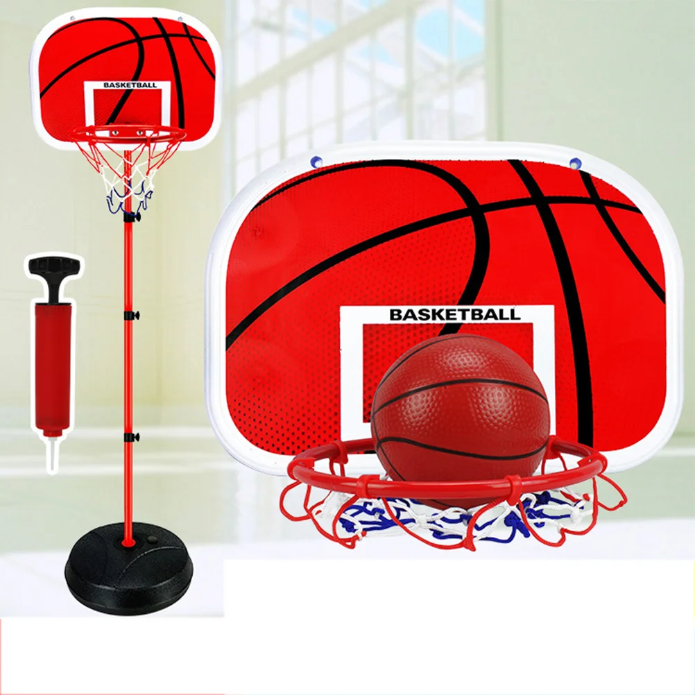 

Детский набор для баскетбола, металлическая подставка для тренировок, для улицы и помещений, подъемная баскетбольная рама, 2,1 м (красная)