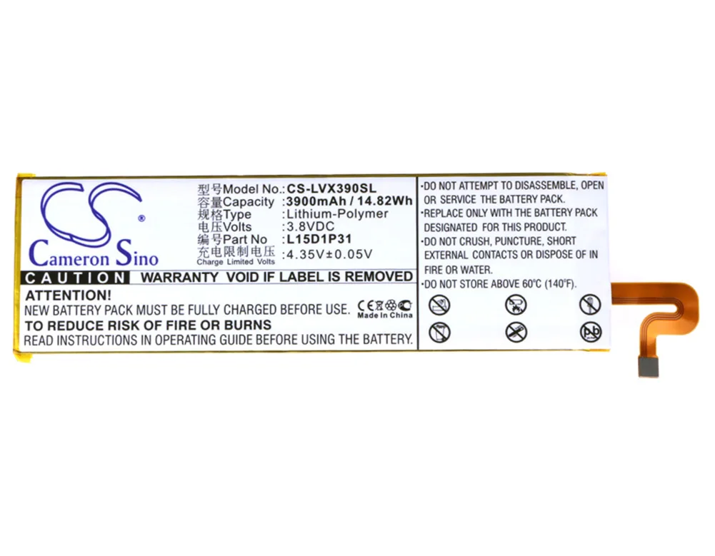 

Generic 3900mA Battery for Lenovo Yoga Tab 3 Pro,Yoga Tab 3 Pro 11.1",Yoga Tab3 Pro,YT3-X90F,YT3-X90L L15D1P31