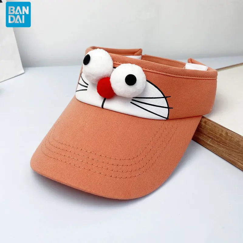 

Bandai Children's Doraemon Hat Baby Sun Protection Sun Hat Air Top Pokonyan 0-8 Years Old