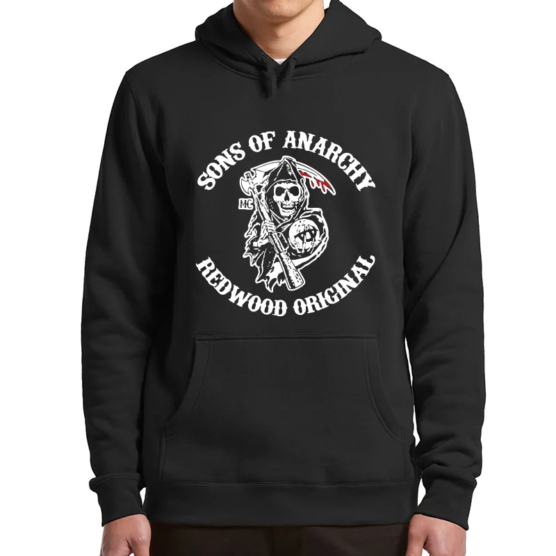 

Толстовка с капюшоном Sons Of анархий SAMCRO Redwood оригинальные толстовки для фитнеса азиатского размера Премиум зимние топы Для Унисекс