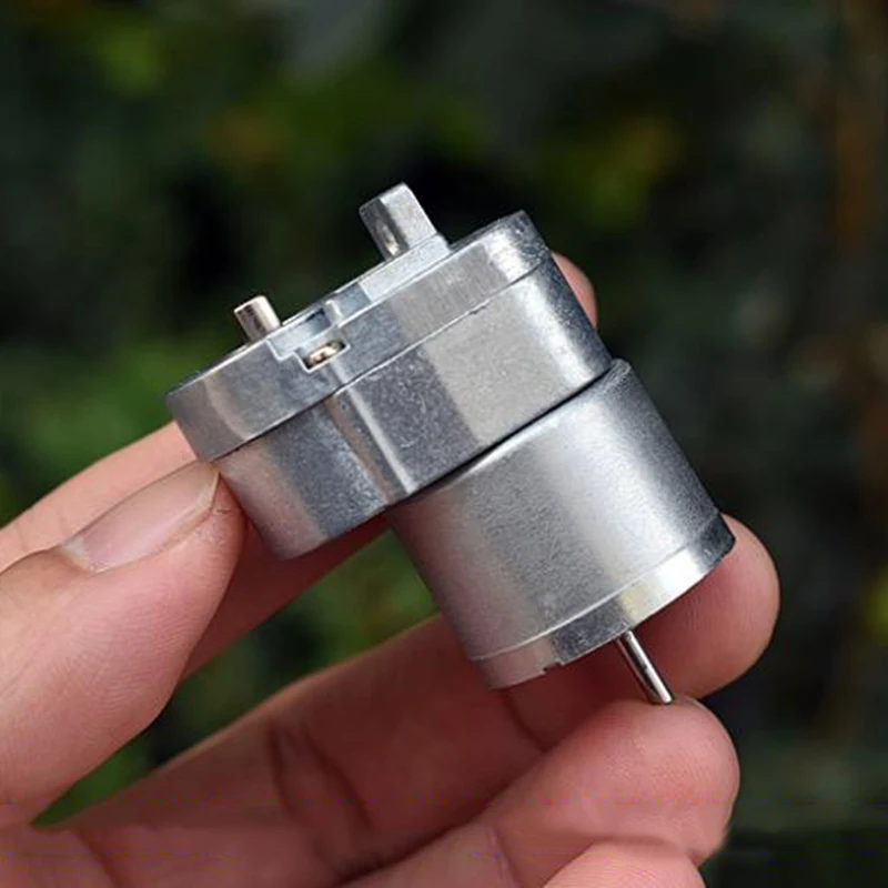 Микро 7-образный цельнометаллический строительный двигатель постоянного тока 6 в 54 об/мин медленная скорость большой крутящий момент снижение двигателя DIY робот хобби игрушка модель