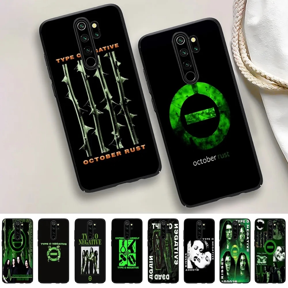 Чехол для телефона Rock Band T-Type O N-Negative Redmi 5 6 7 8 9 10 Plus Pro A GO K20 K30 K40 F3 Fundas