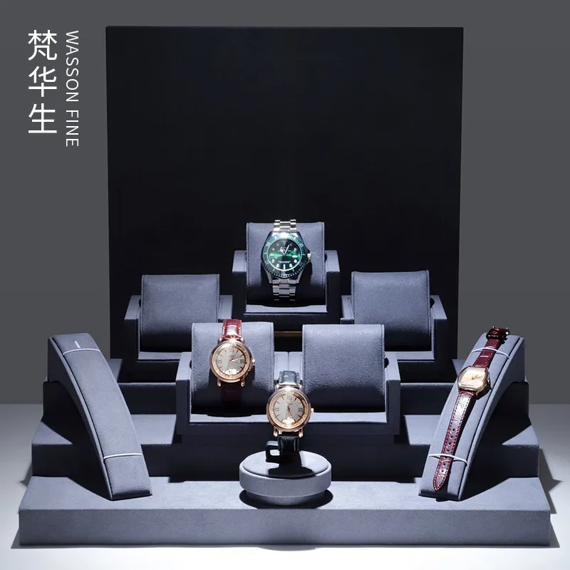 

Window watch display stand high-end watch pillow bag storage stand light luxury counter watch display stand
