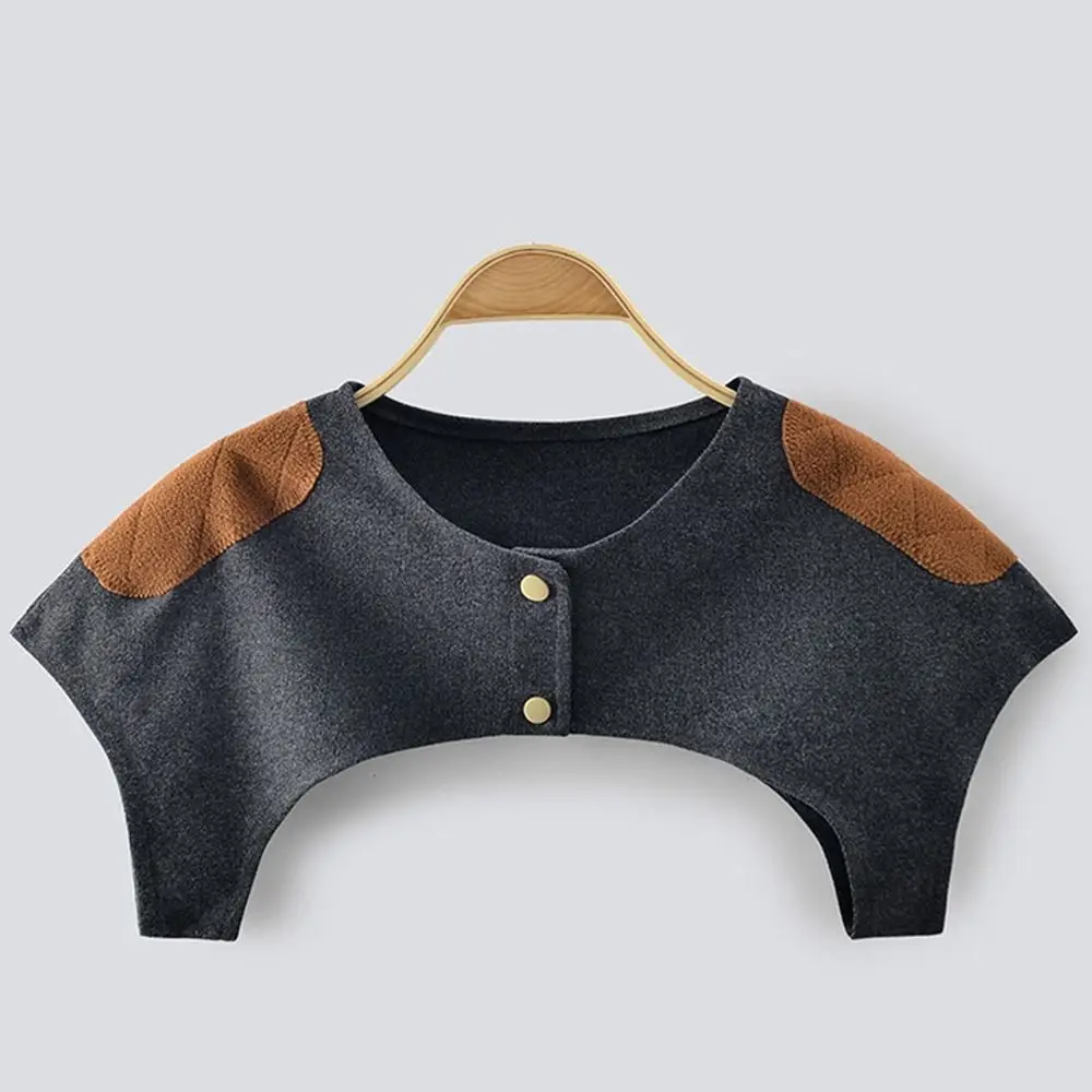 Дышащая теплая наплечная накладка плюшевая сохраняющая тепло защита спины