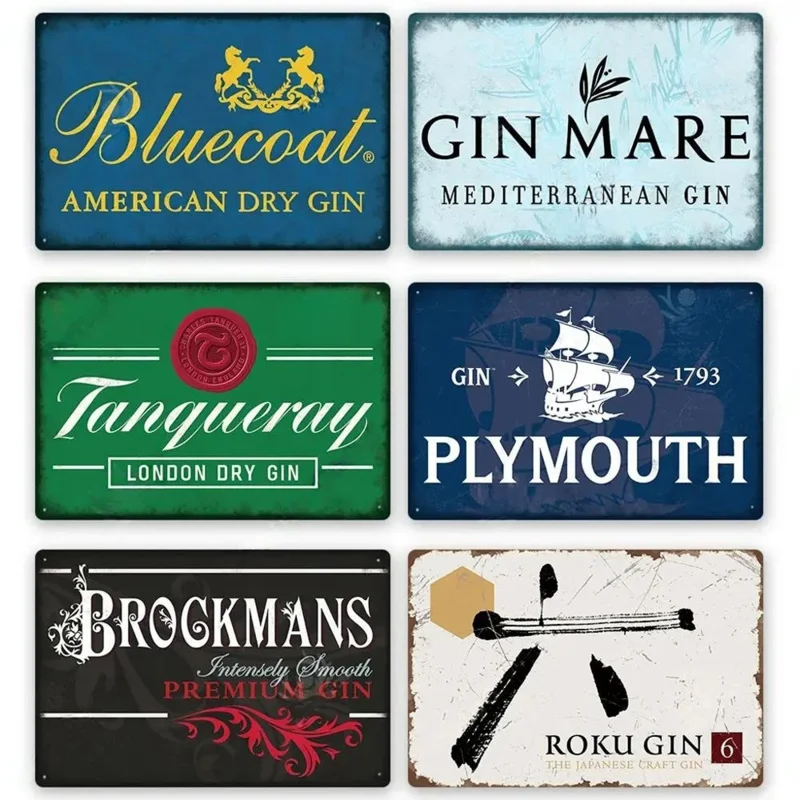 Винтажный Классический металлический винный знак вывеска для сообщения