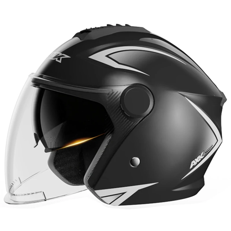 

Motorcycle Dual Lens Open Face Helmet Autocycle ABS Dot Crash Half Helmet Off-Road Downhill Racing Safety ATV Helmet Headpiece