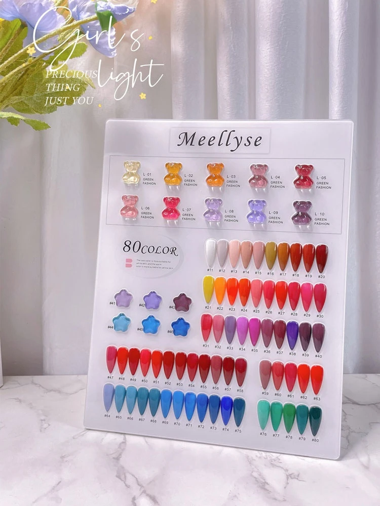 Доска для дизайна ногтей акриловая гель-лак дисплейная карта цветная с