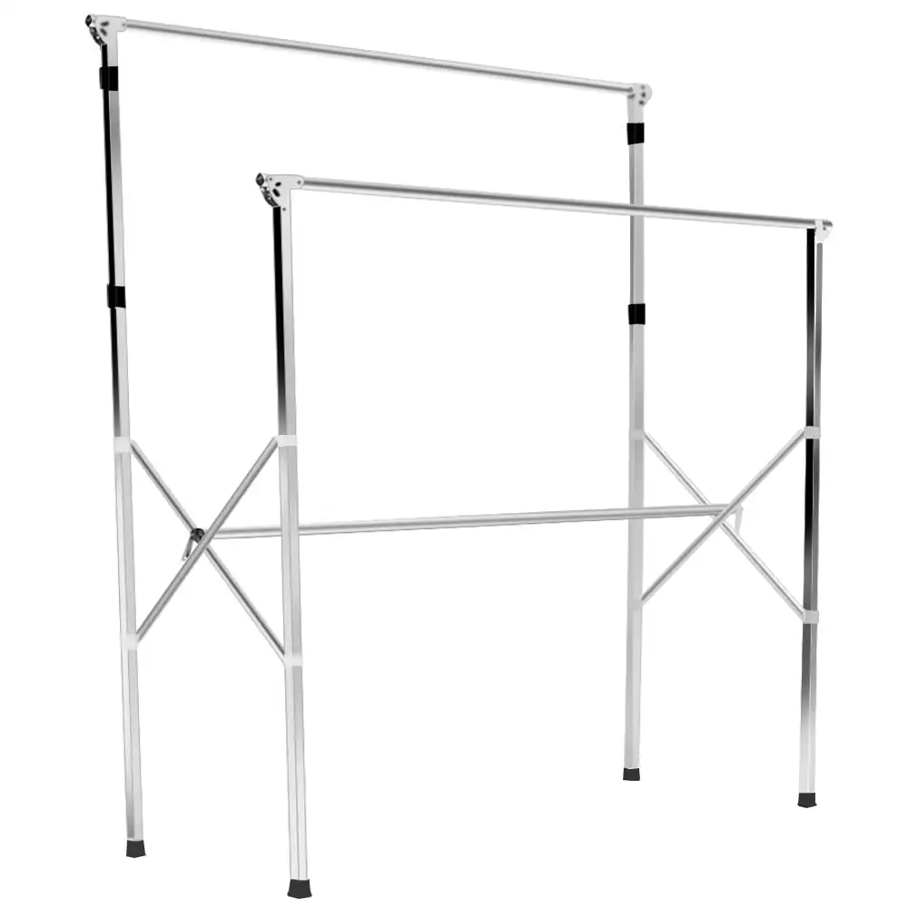 

AEDILYS H-Type Metal Clothes Drying Rack, 95 in Extended Length, Foldable Design - Sturdy & Space-Saving