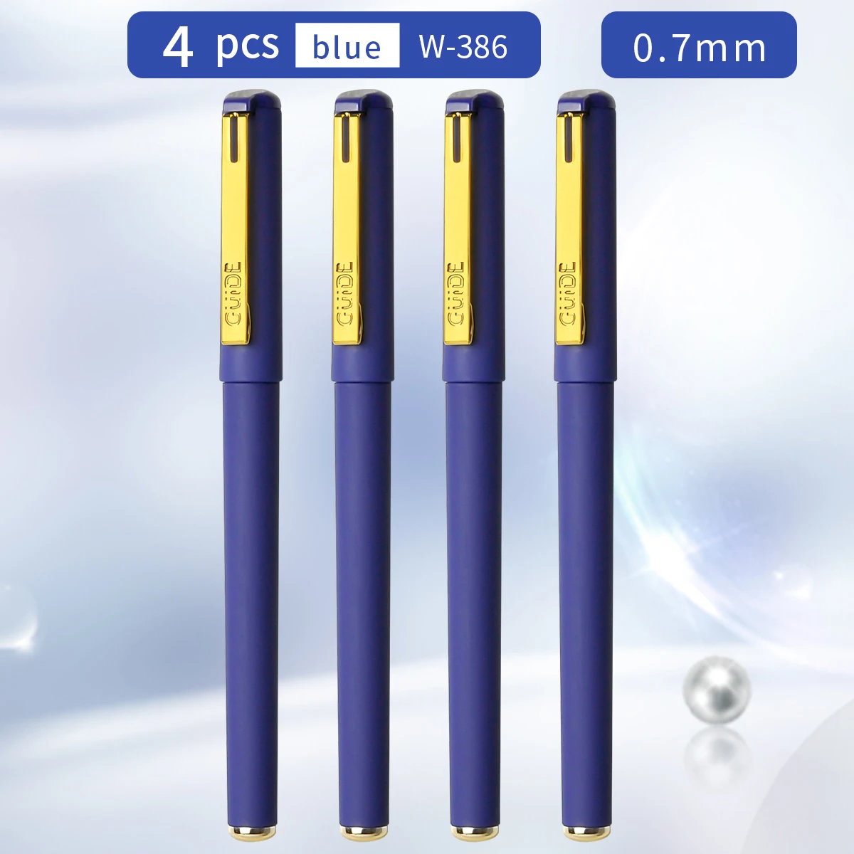 

Гелевые ручки WQN синие 4/8/12 шт.