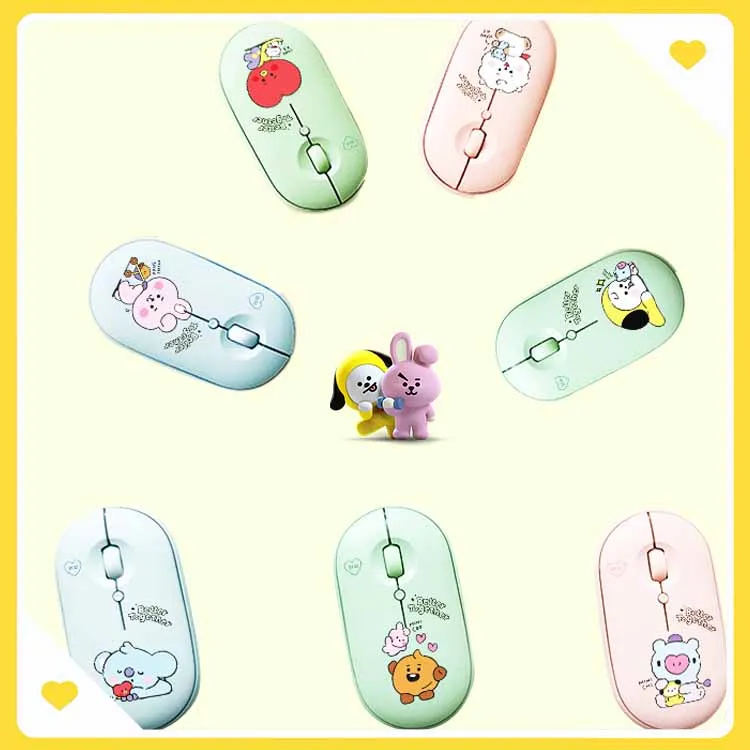 

Bt21 беспроводная мышь Kawaii офисный компьютер милый аниме RJ ТАТА чимми KOYA COOKY Kpop звезды BTS Поклонники подарки прекрасные девушки практичные