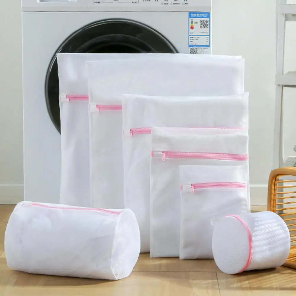 

Practical Laundry Bag Convenient 2 Styles Multi-functional Dense Mesh Laundry Bags Washing Bag Mesh Laundry Bag