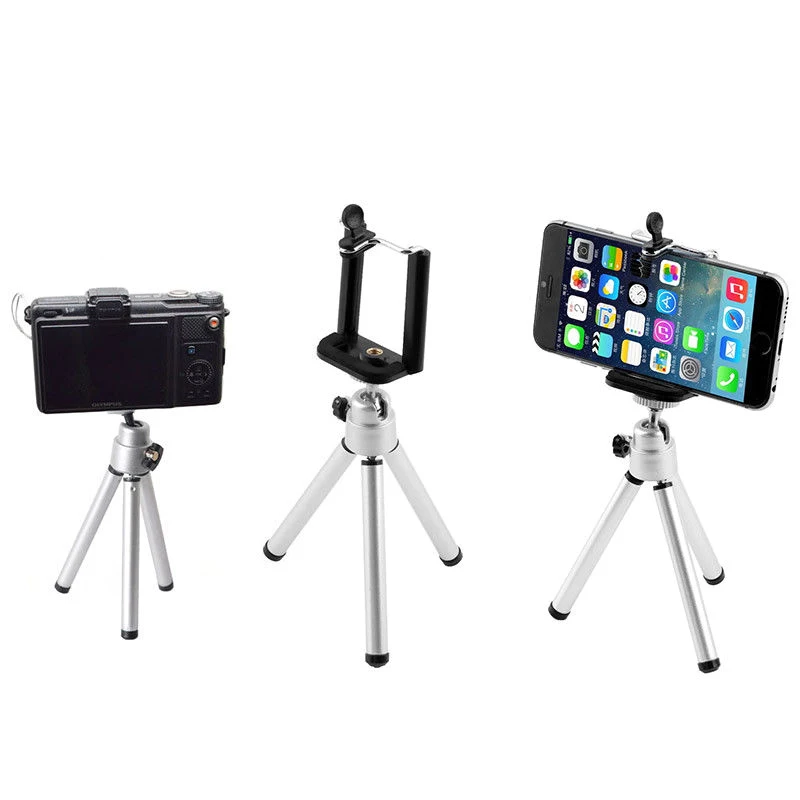 

Mini 2 Sections Phone Camera Tripod Adjustable Desktop Selfie Photography Stand Mobile Phone Holder Portable Small Mobile Tripod