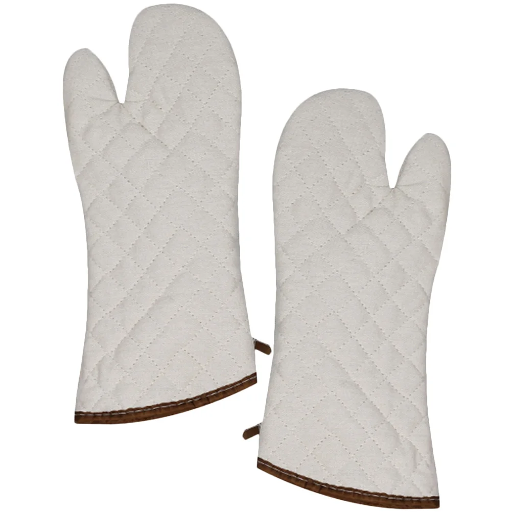 

Gloves Kitchen Oven Mitts Mittens Heat Hand Protection Cooking Resistant Bakery Baking Thickened Resistance