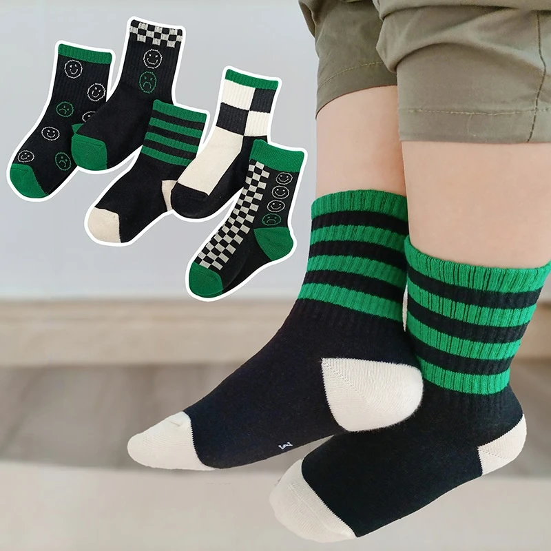 5 Pairs/lot Baby Boys Girls Socks Fashion Cartoon Animal Pattern Cotton Kids Socks 1-12 Years New Spring Autumn Socks for Boy