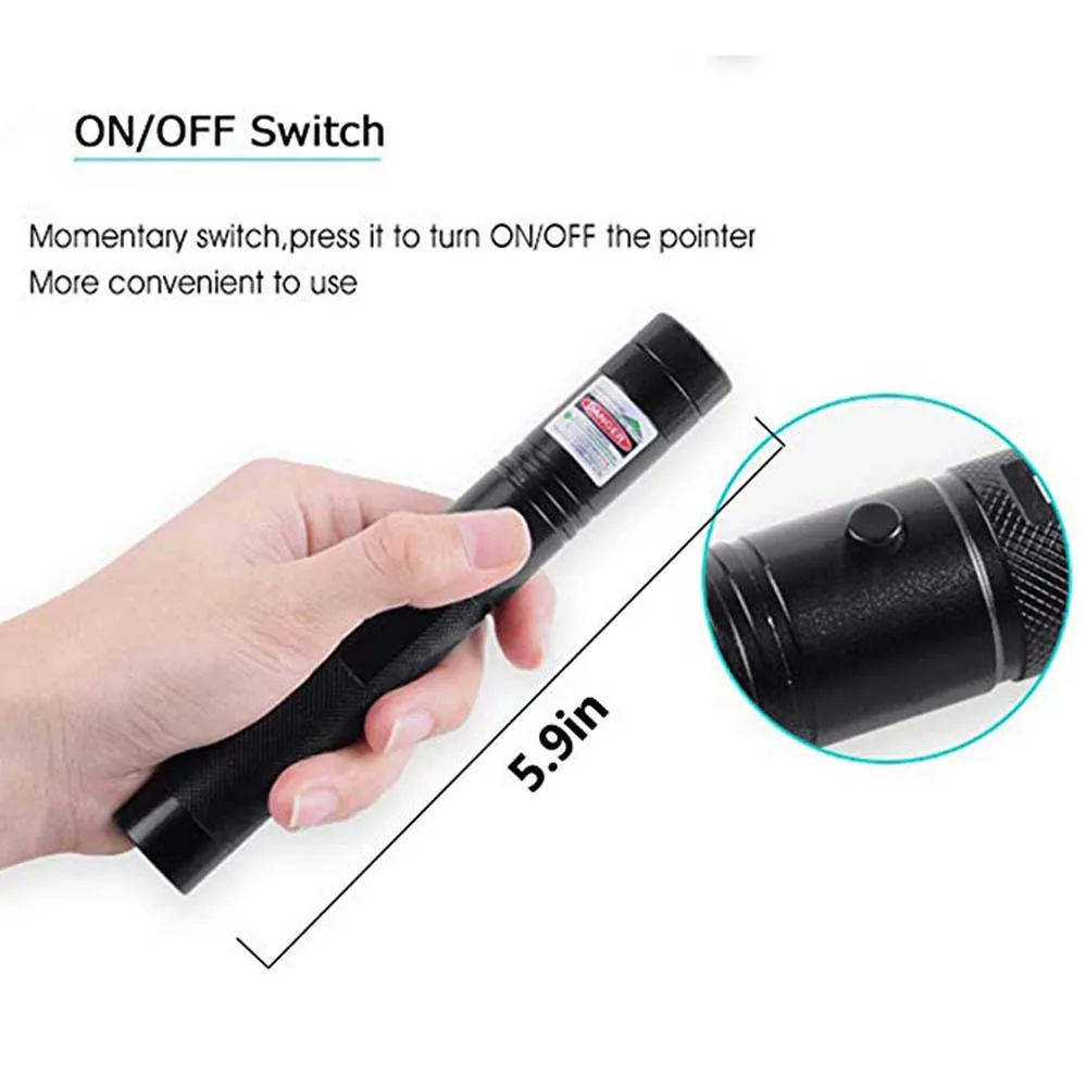 Мощная красно-зеленая лазерная указка 10000 м 5 мВт лазерный прицел с регулируемым