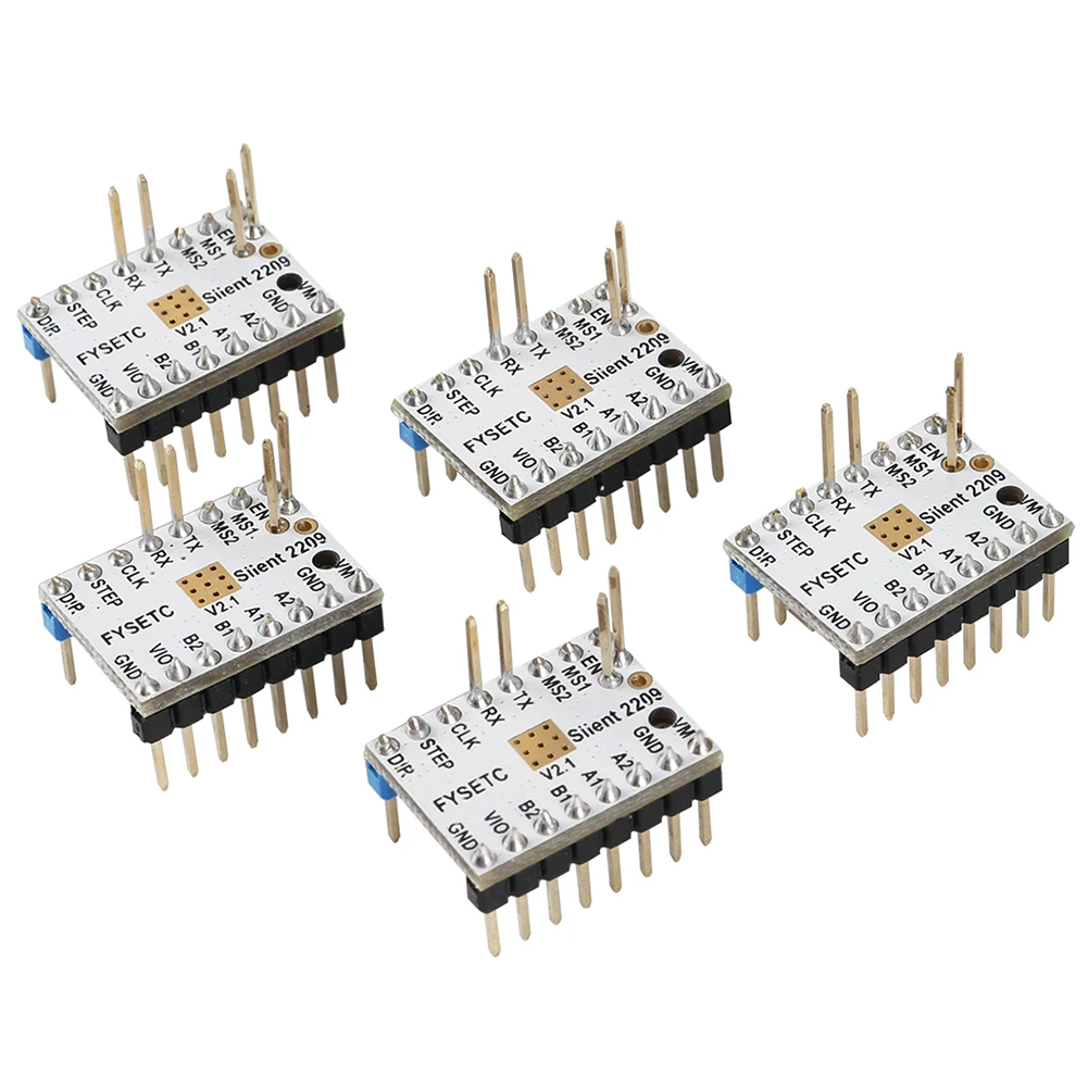 

TMC2209 V3.1 With Heat Sink Tool Digital Mute Professional Module Parts Replacement Mini Stable Stepper Motor Driver 3D Printer