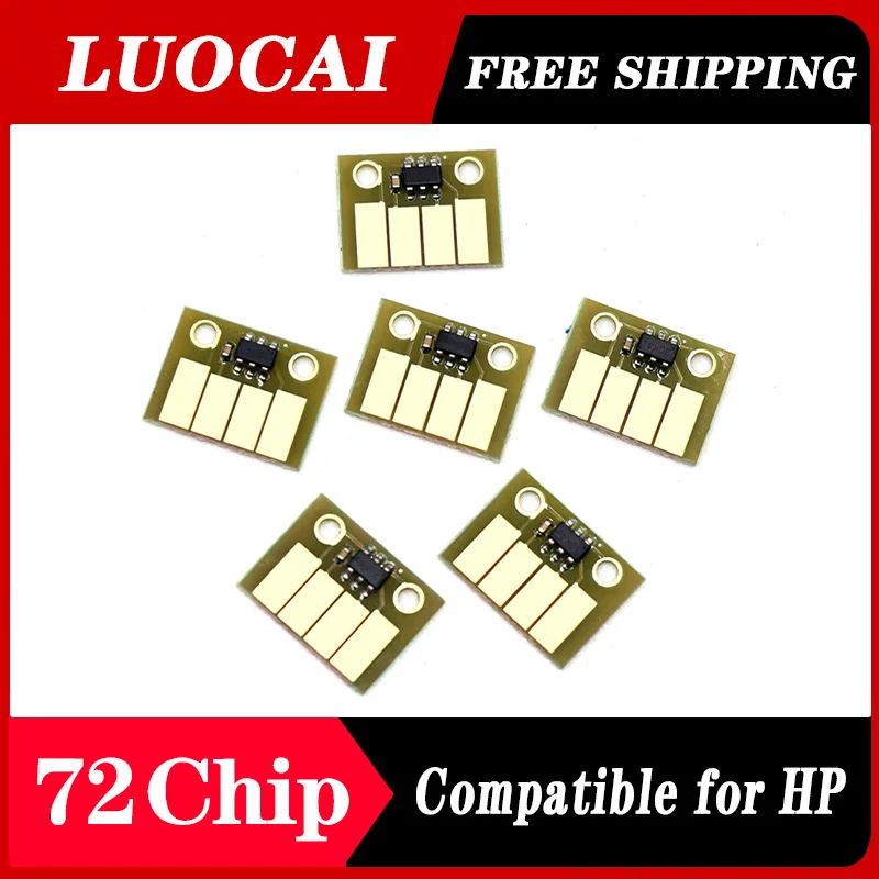 

NEW 6PCS/Set HP72 Auto Reset Chip for HP Designjet T610 T620 T770 T790 T1100 T1120 T1200 T1300 T2300 Plotters