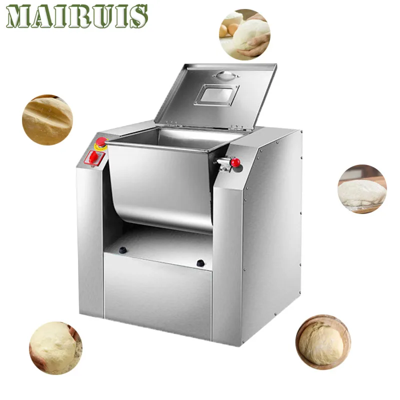 

25Kg Flour Mixers Electric Home Dough Mixer Mixing Kneading Machine Stainless Steel Bread Pasta Stirring Maker
