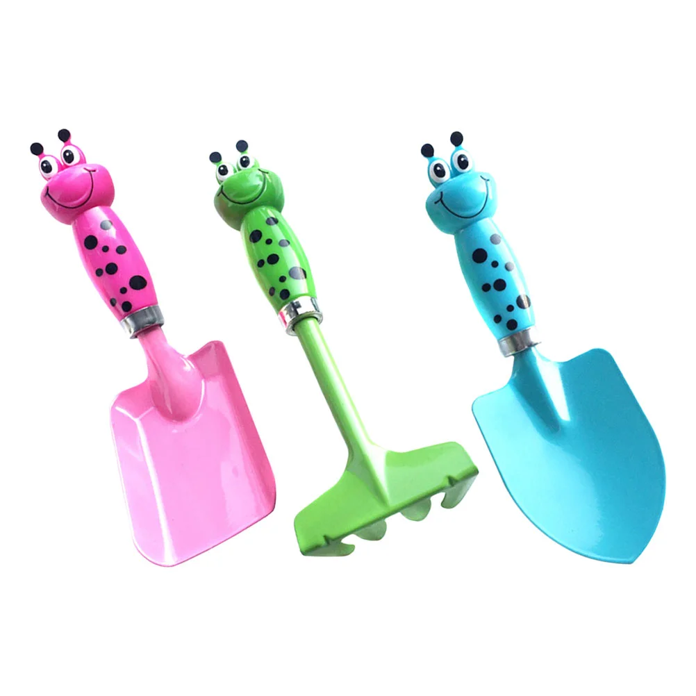 

1 Set Planting Gardening Home Iron Garden Planting Supplies Plastic Handle Shovel for Kids Home Gardening Outdoor