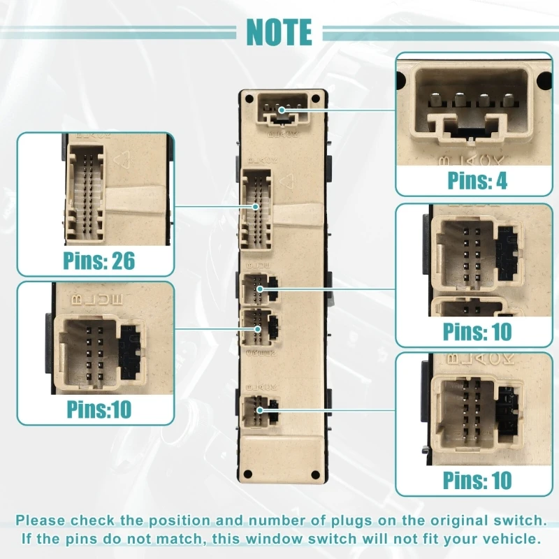 Автомобильный переключатель мощности MasterElectric для оконного стекла и лифта 15186208