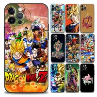 anime dragon ball z goku phone case for iphone apple 11 12 13 pro max 7 8 se xr xs max 5 5s 6 6s plus black soft silicone case