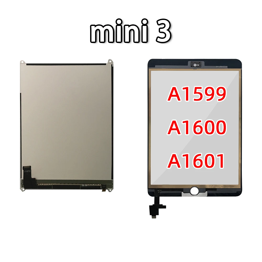 ЖК-дисплей и сенсорный экран протестирован для iPad Mini 1 Mini2 Mini3 A1432 A1454 A1455 A1489 A1490 A1491