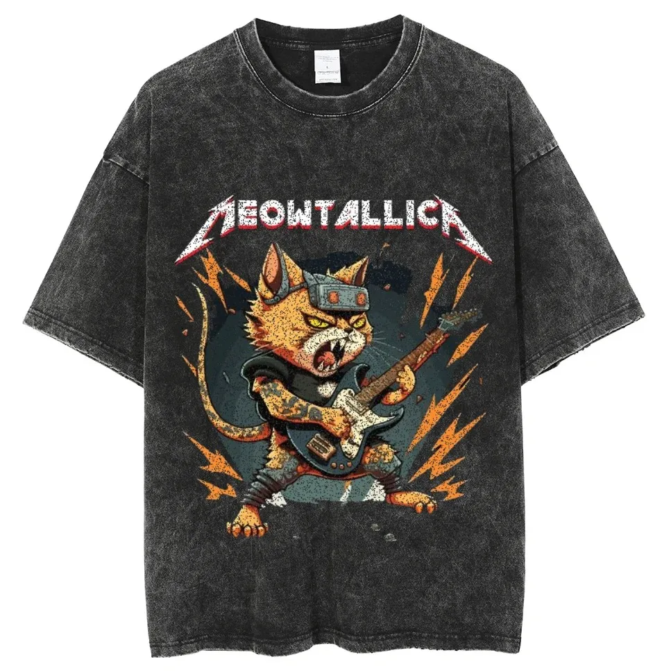 Y2K аниме Берсерк хлопковая футболка с короткими рукавами и круглым вырезом для