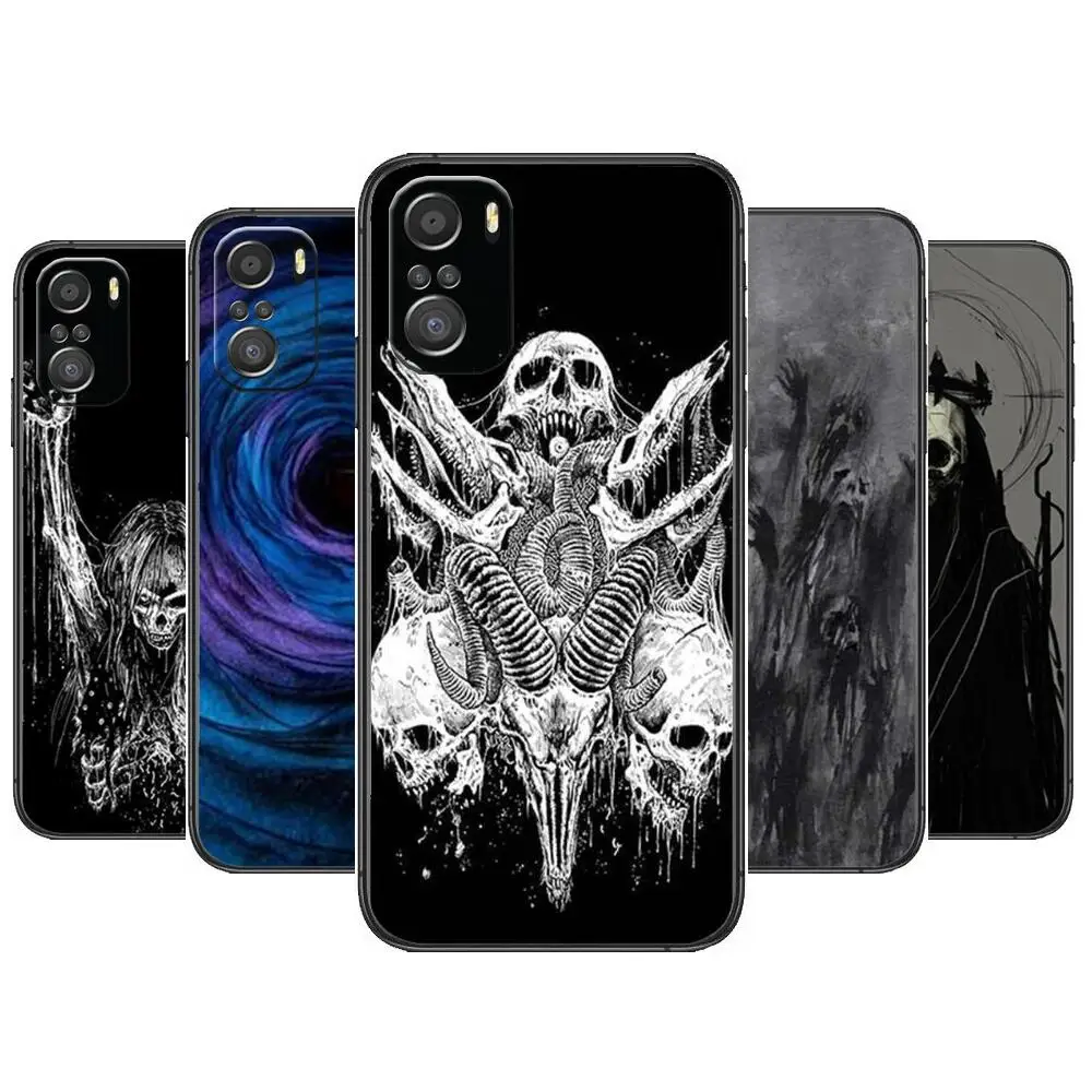 

Devil Satan Phone Case For xiaomi redmi 11 Lite pro Ultra 10 9 8 MIX 4 FOLD 10T Black Cover Silicone Back Prett
