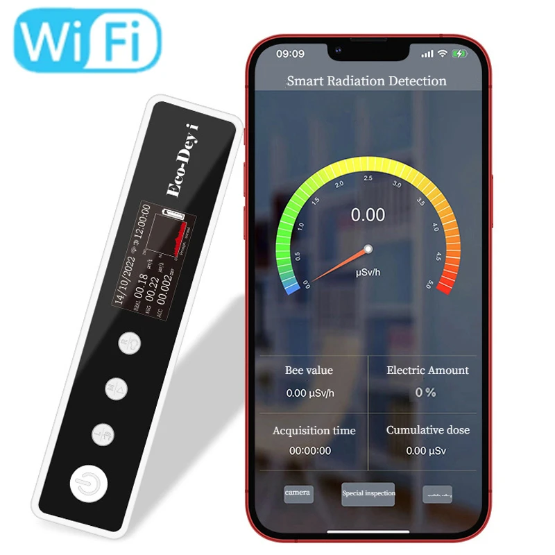 

Geiger counter WiFi smart Nuclear Radiation Detector X-ray Beta Gamma Detector Geiger Radioactivity mini detector for Hospital