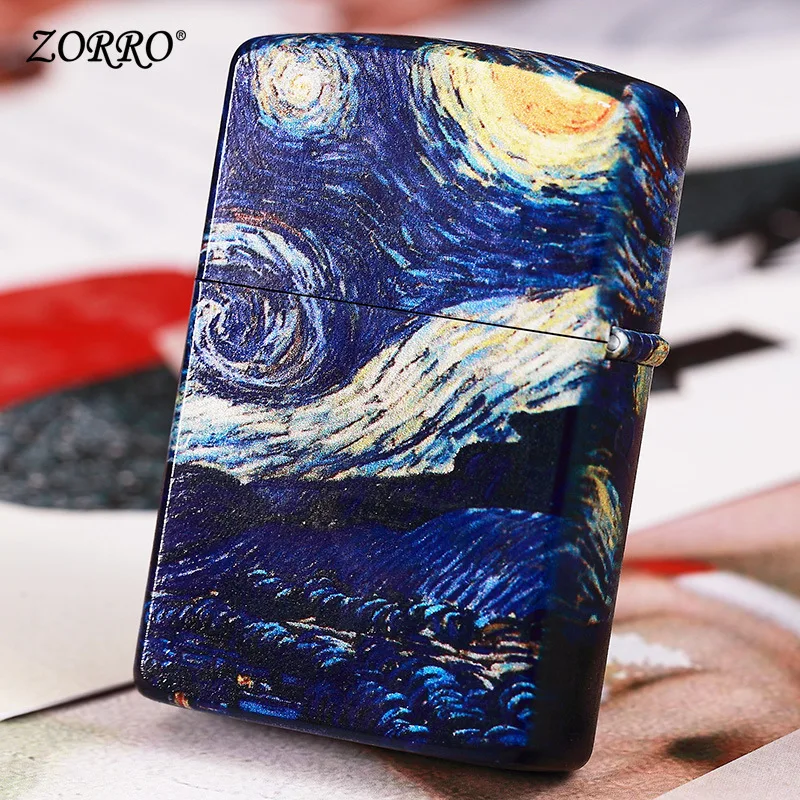 

Zuo Luo lighter creative starry night personalized lighter men's gift smoking accessories