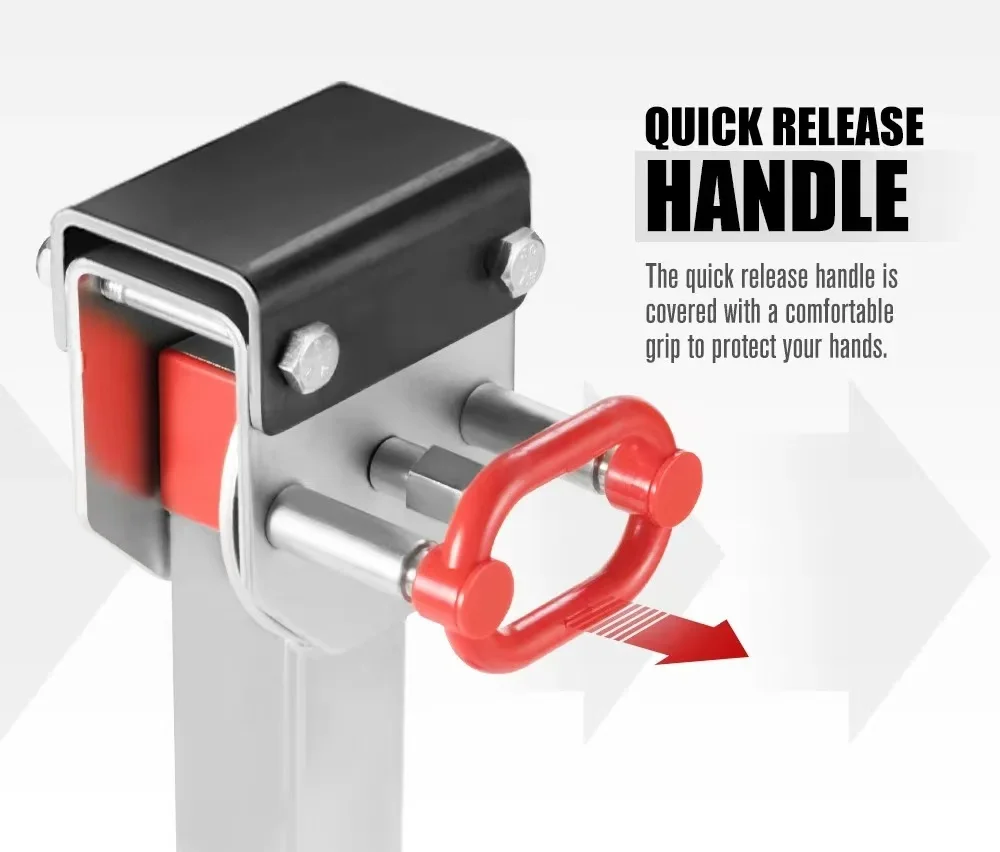 1200 фунтов 2x400-540 мм регулируемый черный стабилизатор для каравана опорные ножки