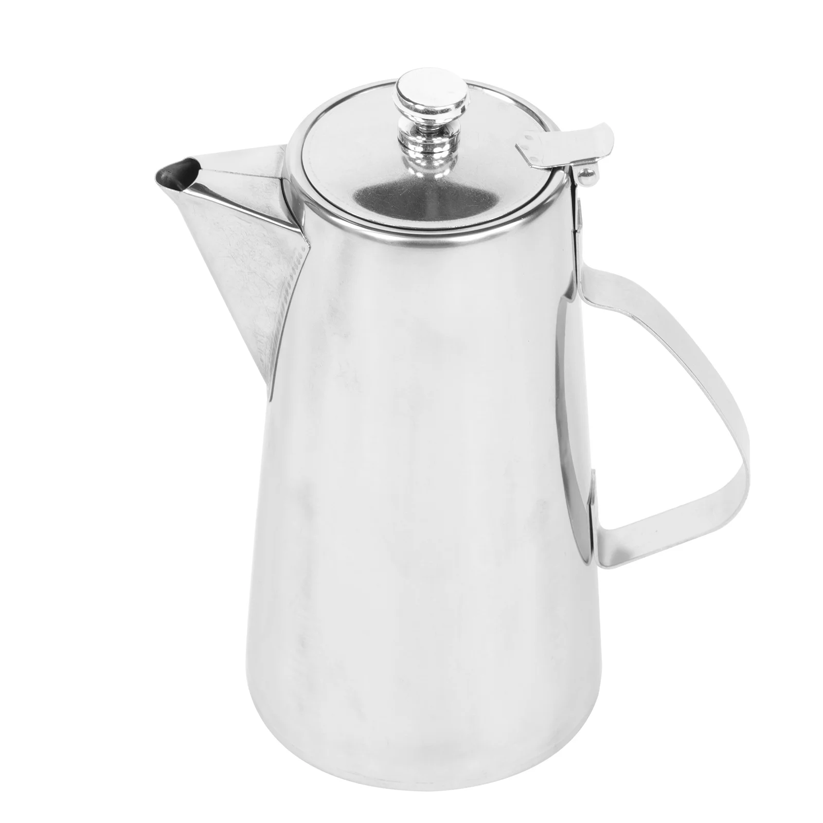 

Kettle Pitcher Water Stainless Steel Tea Teakettleteapot Oil Pot Jar Boiling Largelemonade Coffee Round Lid Retro Container