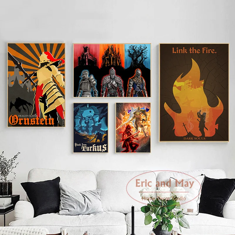 

Настенная картина «Темные Души 3», винтажный декор, Картина на холсте, в стиле ретро, эстетический комнатный Декор