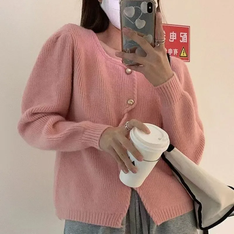 

Design Sense Autumn Fashion New Women's Foreign Style Small Crowd Cardigan Versatile Casual Soft Glutinous Sweater Coat