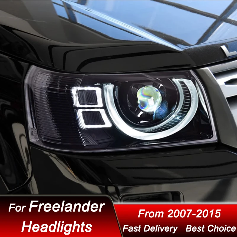 Автомобильные фары для Land Rover Freelander 2 2007-2015 стиль Defender полностью светодиодные