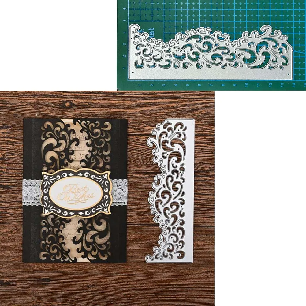 

Lace Border Metal Cutting Dies Making Scrapbook Greeting Card Stencil Frame Blade Punch Cut Embossing Template Crafts DIY