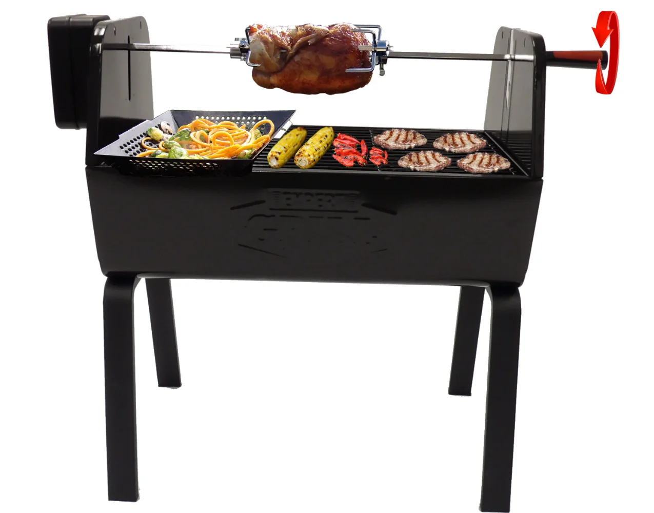 

Expert Grill Charcoal Portable Rotisserie BBQ Grill charcoal stove barbecue grill portable grill