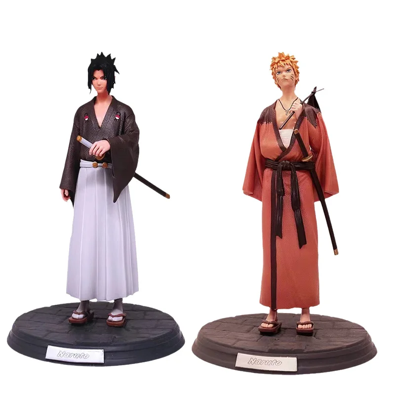Аниме Наруто периферийная модель японское кимоно Ronin Uchiha сасуке Узумаки 30 см