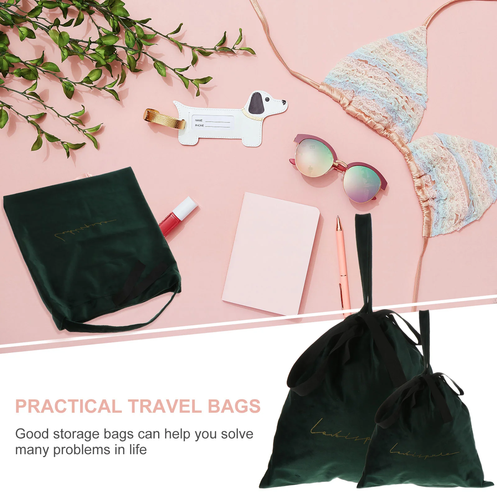 2 шт. сумка на шнурке косметичка-органайзер для макияжа портативные дорожные