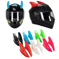 2pcs motorbike bike helmet cute horn decoration snow sports helmet sticker decor helmet decorative horn