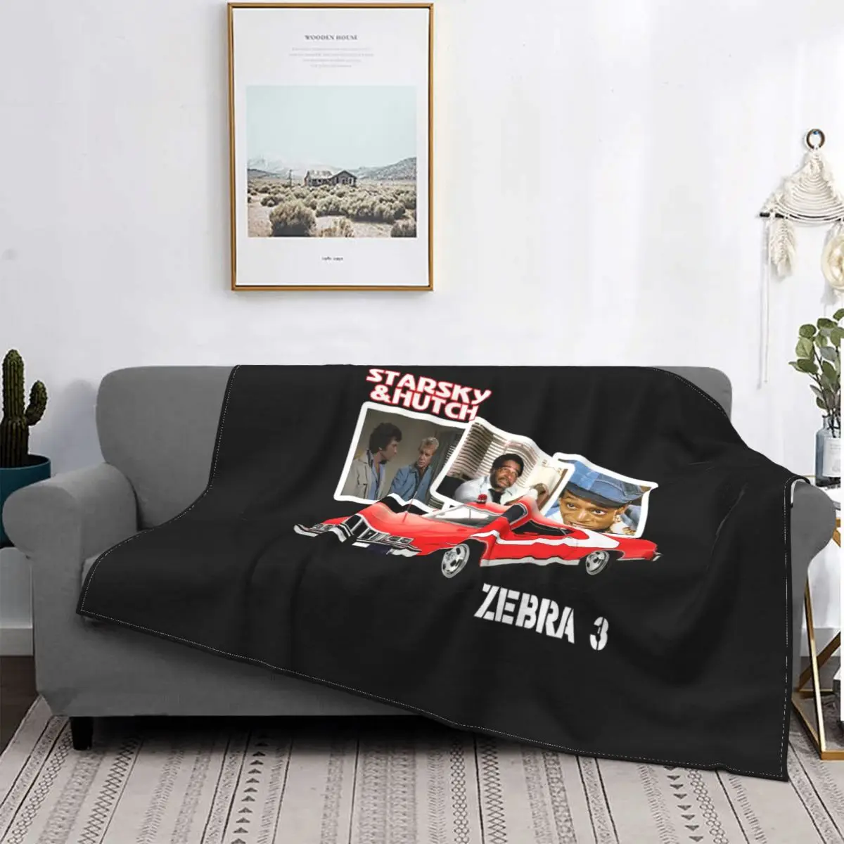 Gran Torino Starsky Hutch Zebra 3 Film Poster Blanket Home Comfort High-Grade Faux Fur Throw For Sofa Bedroom |