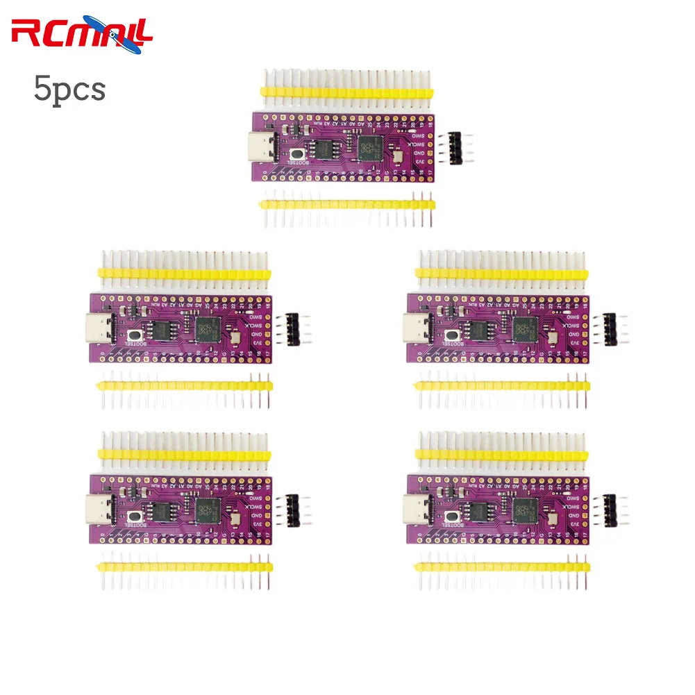 5Pcs Ultimate Pico RP2040 128Mbit 16MB Dual-core Processor Compatible Raspberry Pi Support Low-power Sleep and Hibernation Mode