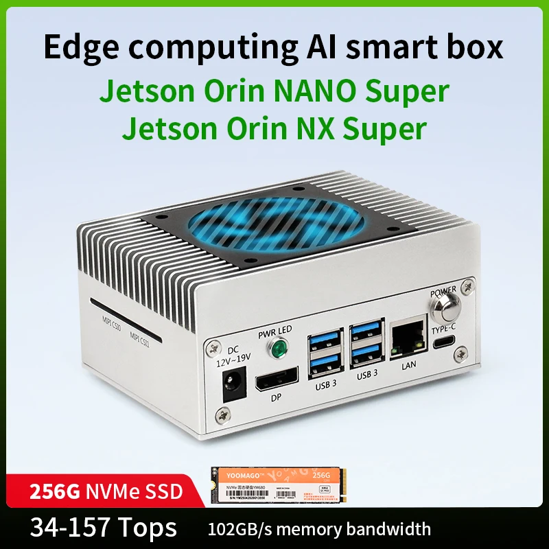 Фото Jetson Orin Nano NX AI Edge Computing Box ORIN NANO NX Основная плата Smart Box №1