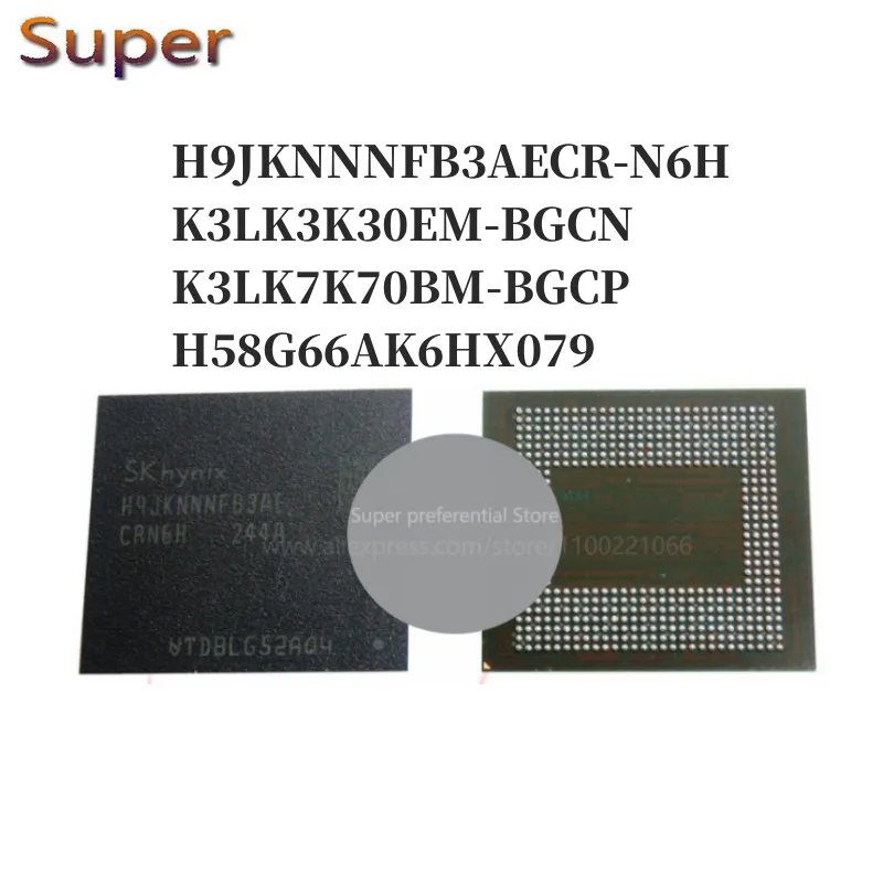 

1PCS H9JKNNNFB3AECR-N6H K3LK3K30EM-BGCN K3LK7K70BM-BGCP H58G66AK6HX079 496FBGA LPDDR5 6400Mbps 8GB