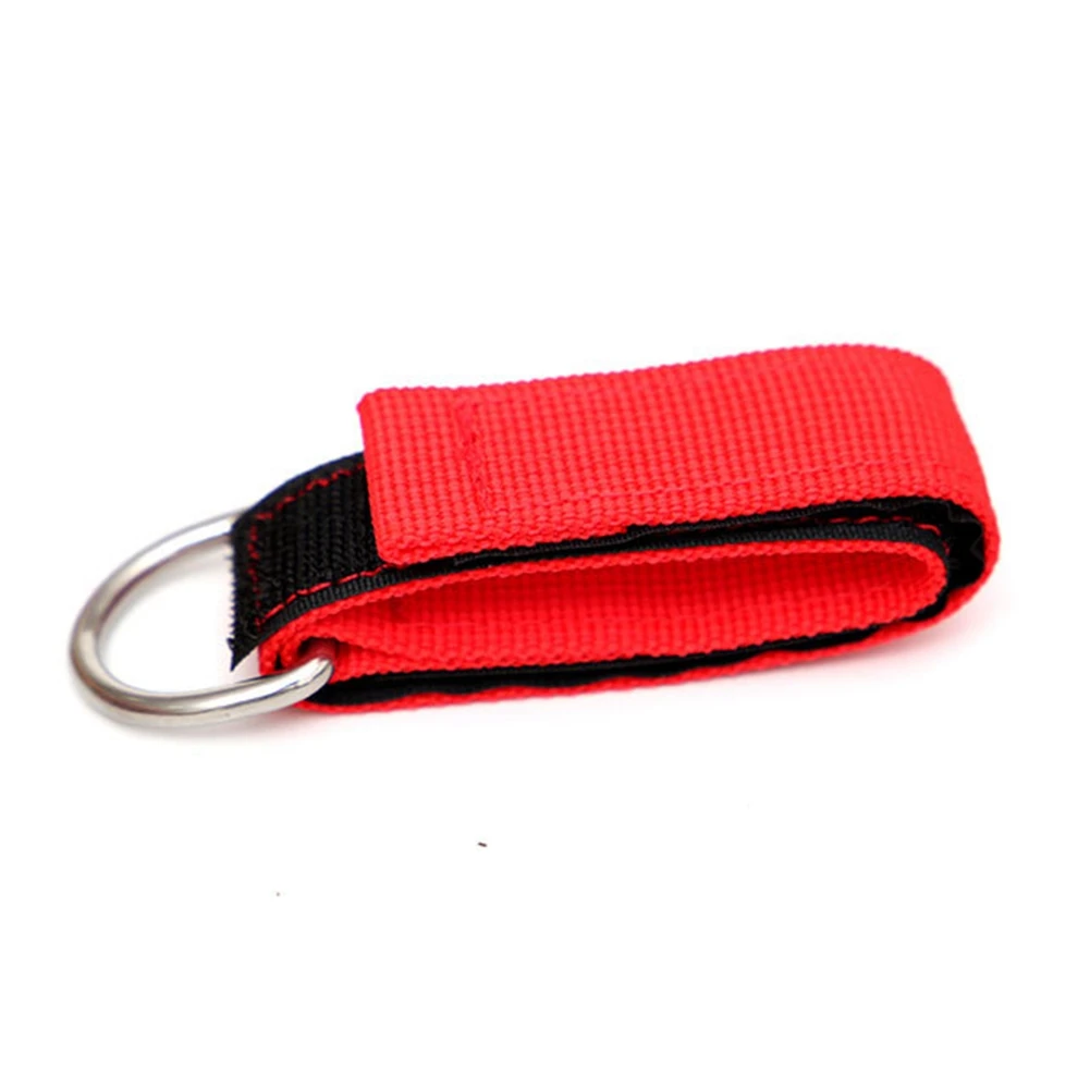 

Scuba Diving Wrist Band Nylon Webbing Belt with Sticker Stainless Steel D-Ring Strap Underwater Sports Equipment,1Inch