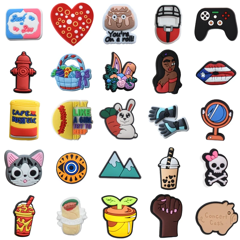 

Shoes Accessories Wholesale Bulk Kids Set Jeans Decorations for Crocs Para Pins Packs Girl Shoe Charms Gifts Women Charm Boy Men